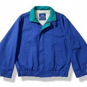 FOG London Fog Jacket Size L Blue Green Vintage Utility Zip Pocket